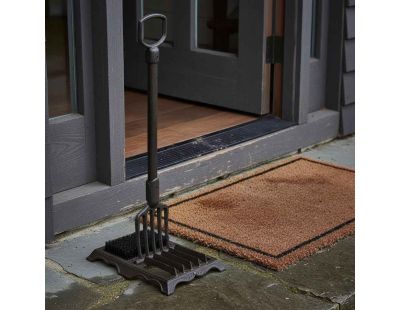 Grille gratte pieds + brosse extérieur