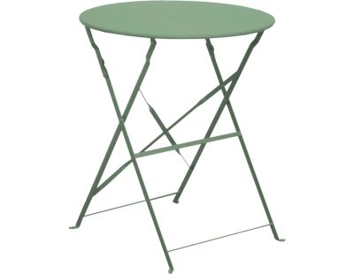 Table ronde en acier 60 cm Cuba (Amande)