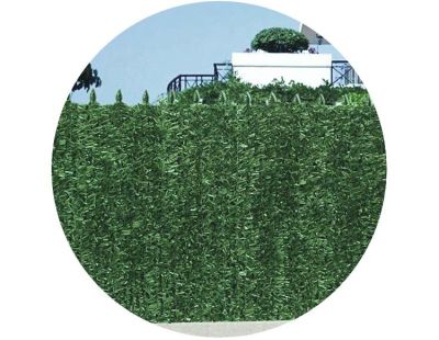 Haie artificielle 126 brins vert sapin en rouleau Ultra (1 x 3 m (Lot de 8))