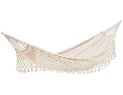Hamac artisanal XXL en coton Rio (Naturel)