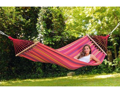 Hamac en coton et polyester avec sac de rangement Tonga (Vulcano)
