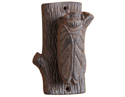 Heurtoir de porte Cigale en fonte