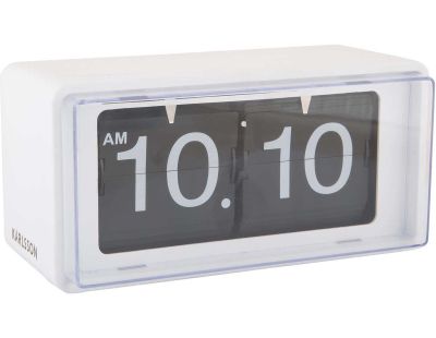 Horloge Clock Retro Boxed Flip (Blanc)