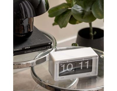 Horloge Clock Retro Boxed Flip (Blanc)