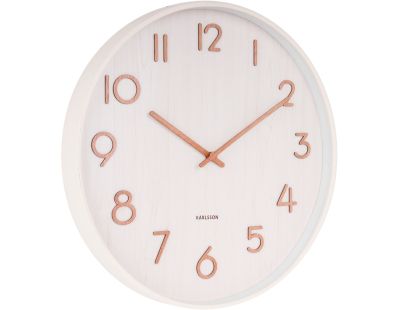 Horloge en bois Pure 40 cm (Blanc)