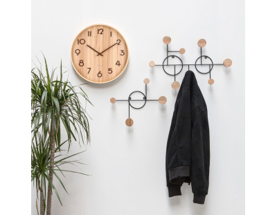 Horloge en bois Pure 40 cm (Naturel)
