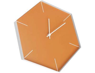Horloge loft Héxagona 30 x 35 cm (Orange)