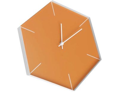 Horloge loft Héxagona 30 x 35 cm (Orange)