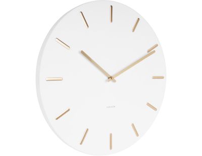 Horloge en métal Charme 45 cm (Blanc)