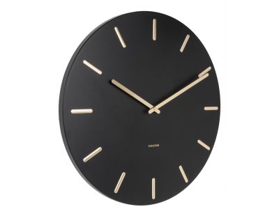 Horloge en métal Charme 45 cm (Noir)