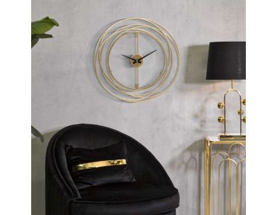 Horloge en métal Gold trips 50 x 4 cm