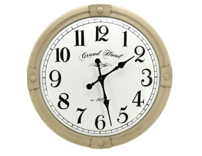 Horloge en métal Grand Hôtel