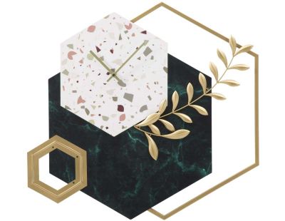 Horloge en métal Hexagon 62 x 4.5 x 62 cm