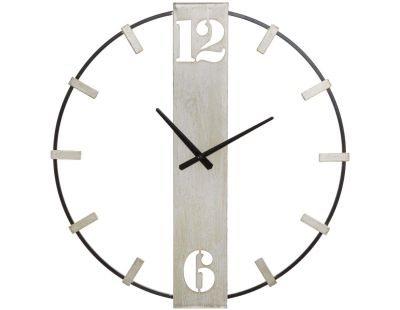 Horloge en métal Silvery 61 x 4.5 x 63 cm