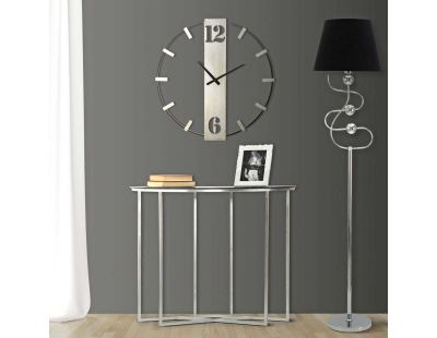 Horloge en métal Silvery 61 x 4.5 x 63 cm