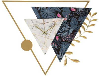 Horloge en métal Triangle 75 x 4.5 x 59 cm