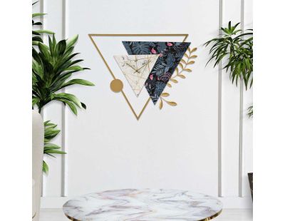 Horloge en métal Triangle 75 x 4.5 x 59 cm