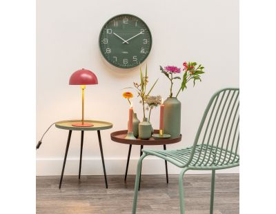 Horloge en métal mat Lofty (Vert)