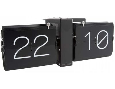 Horloge moderne Flip No Case (Noir)