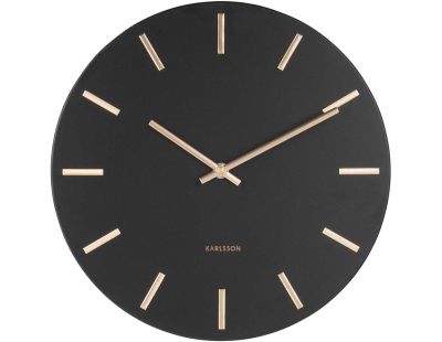 Horloge moderne métal Charm 30 cm (Noir)