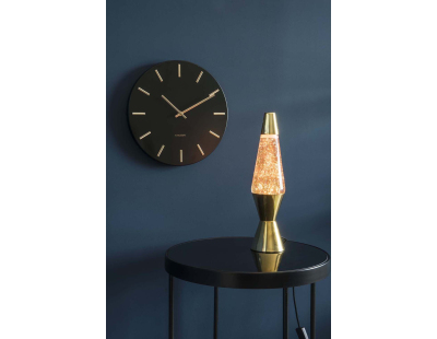 Horloge moderne métal Charm 30 cm (Noir)