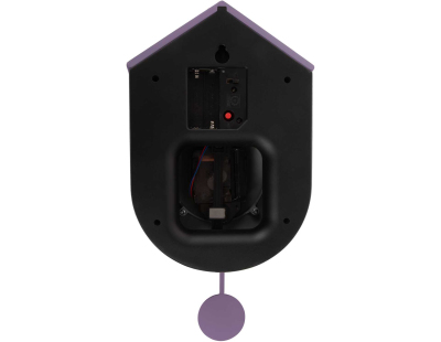 Horloge murale en ABS Grato Cuckoo (Mauve foncé et lavande)