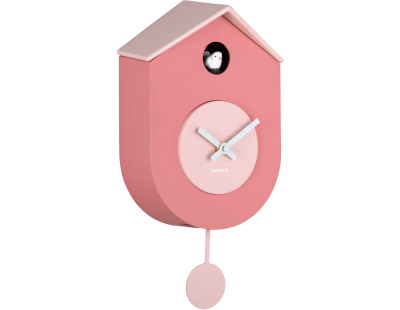 Horloge murale en ABS Grato Cuckoo (Rose)