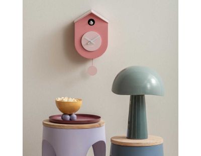 Horloge murale en ABS Grato Cuckoo (Rose)