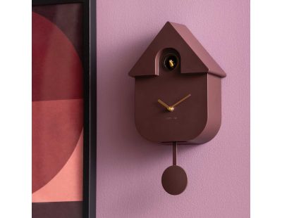 Horloge murale en ABS Modern Cuckoo Oro (Marron)