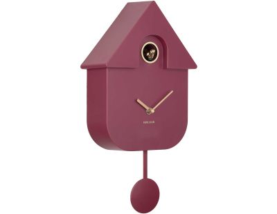 Horloge murale en ABS Modern Cuckoo Oro (Mauve)