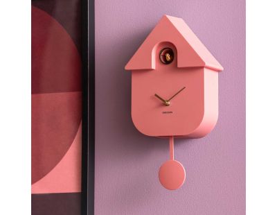 Horloge murale en ABS Modern Cuckoo Oro (Rose)