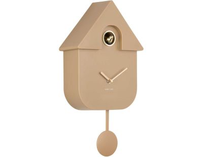 Horloge murale en ABS Modern Cuckoo Oro (Mocka)