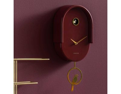 Horloge murale en ABS Tweet (Rouge)