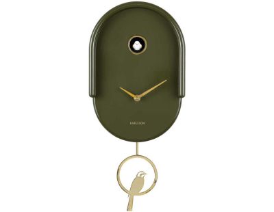 Horloge murale en ABS Tweet (Vert)