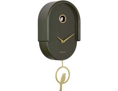 Horloge murale en ABS Tweet (Vert)