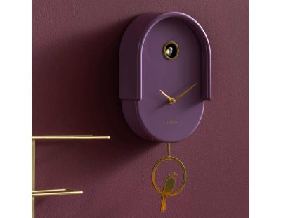 Horloge murale en ABS Tweet (Violet)