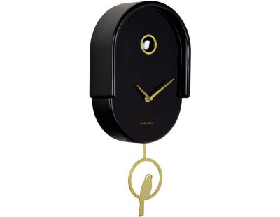 Horloge murale en ABS Tweet (Noir)