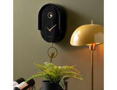 Horloge murale en ABS Tweet (Noir)