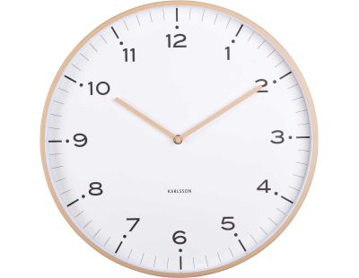 Horloge murale 40 cm Circus Rings (Marron clair)