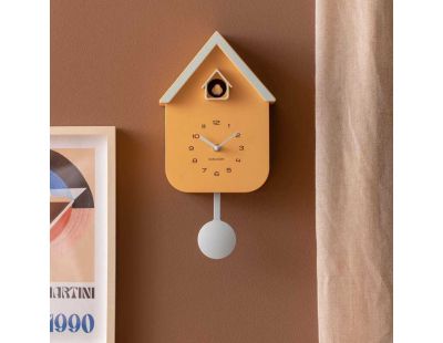 Horloge murale Dupla Color Cuckoo (Jaune)