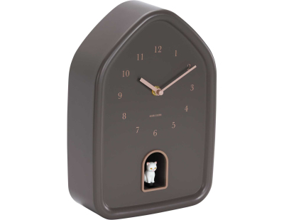 Horloge murale Modern Kitty (Marron)