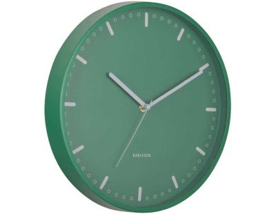 Horloge murale en aluminium Cool Retro (Vert)