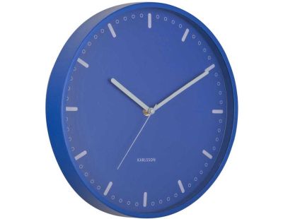 Horloge murale en aluminium Cool Retro (Bleu)