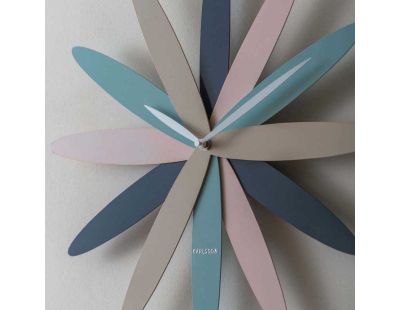 Horloge murale en métal Bloom (Multicolore)