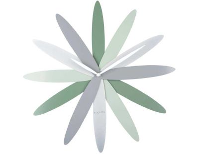Horloge murale en métal Bloom (Vert)