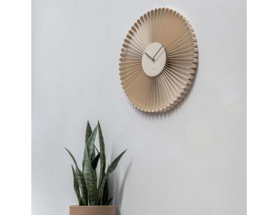 Horloge murale en métal Cascara (Blanc)