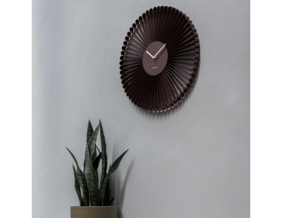Horloge murale en métal Cascara (Rouge)