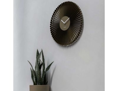 Horloge murale en métal Cascara (Marron)