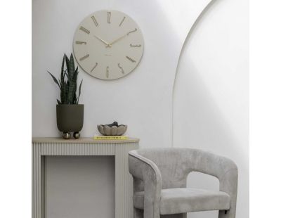 Horloge murale en métal Esmerado 60 cm (Blanc)