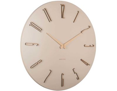 Horloge murale en métal Esmerado 60 cm (Blanc)